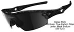 Oakley Radar Pitch True Carbon Fiber-Black Iridium (09-725)
